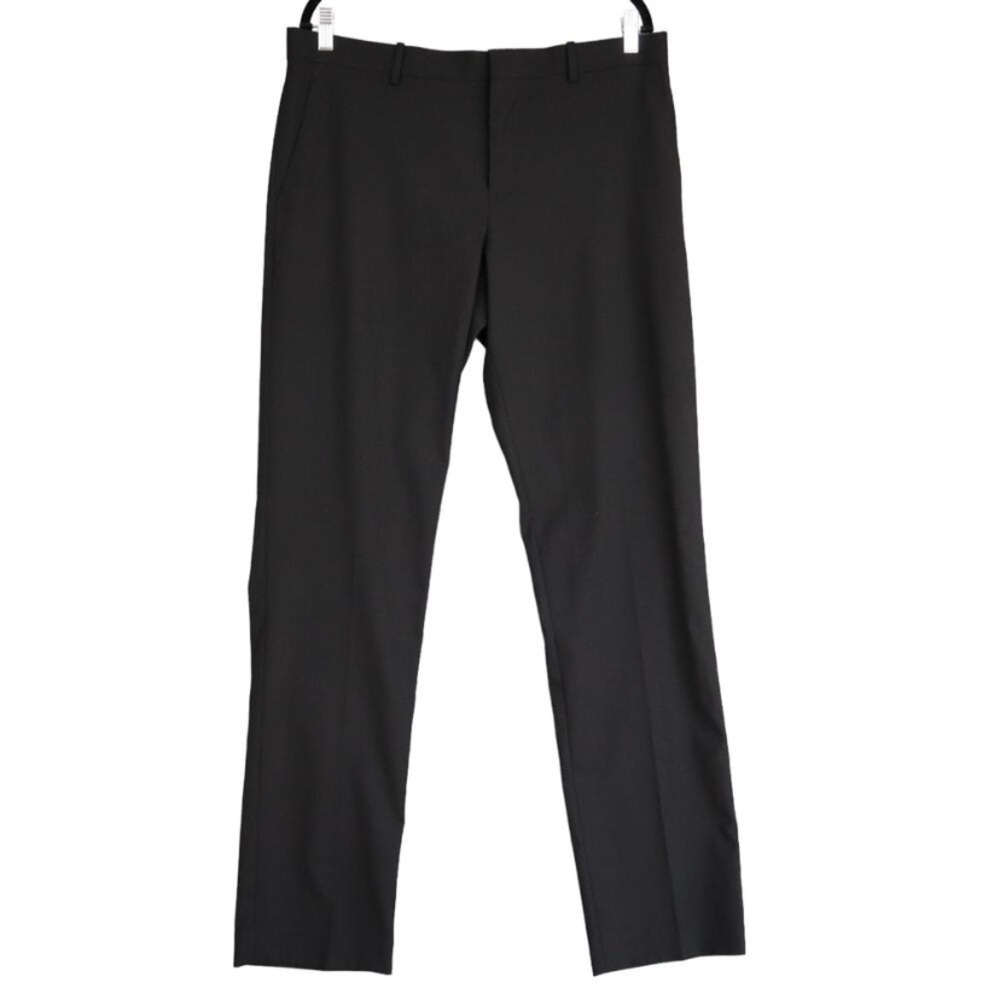 Perry Ellis Stretch Dress Pants Mens Size 34 X 31 Black Slacks EUC